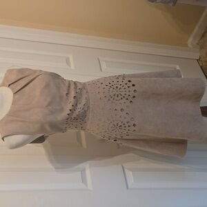 JESSICA SIMPSON Faux Suede Dress Sz 8